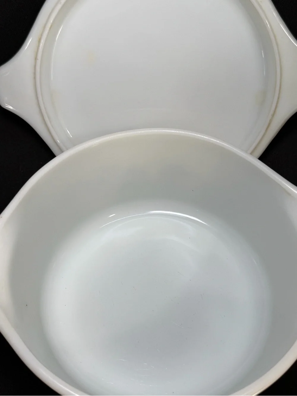 Vintage 472 Pyrex Homestead Blue w Lid 1 1/2 pt Casserole